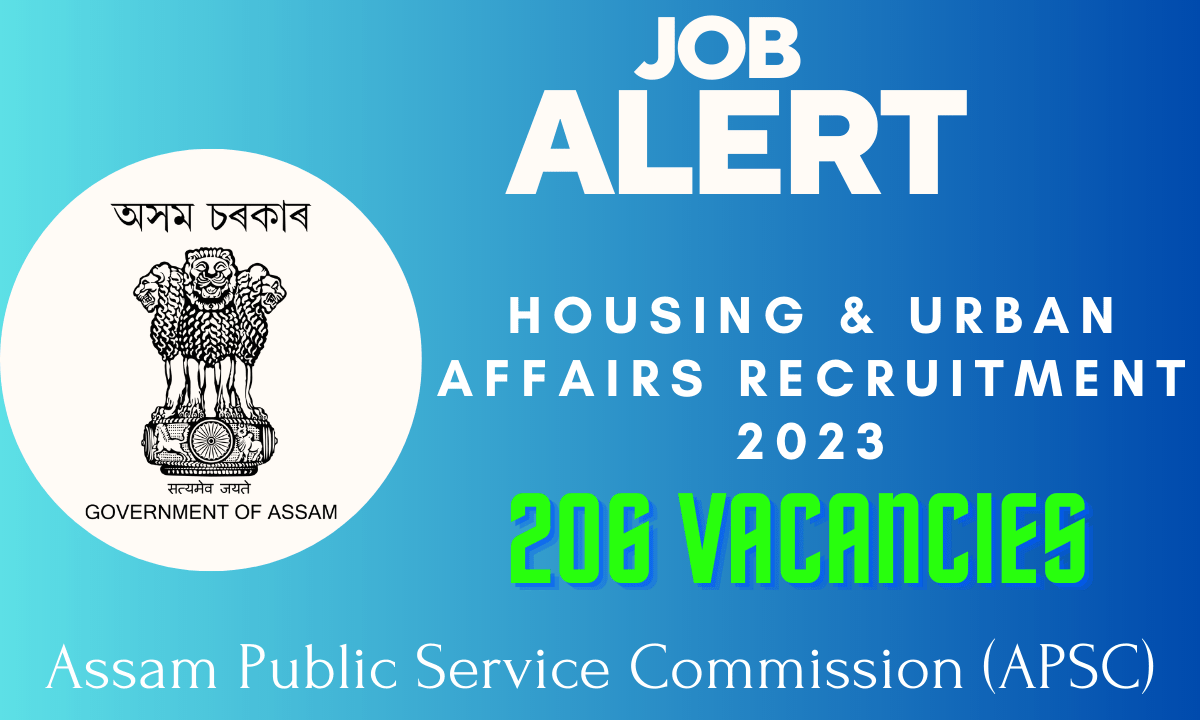 Housing & Urban Affairs Recruitment 2023 -206 Apply online